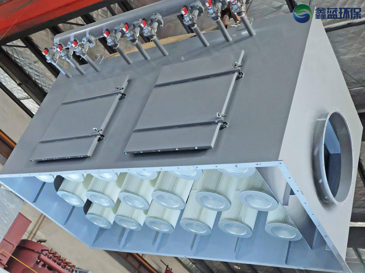 濾筒除塵器(脈沖)結構圖 濾筒除塵器(脈沖)結構圖