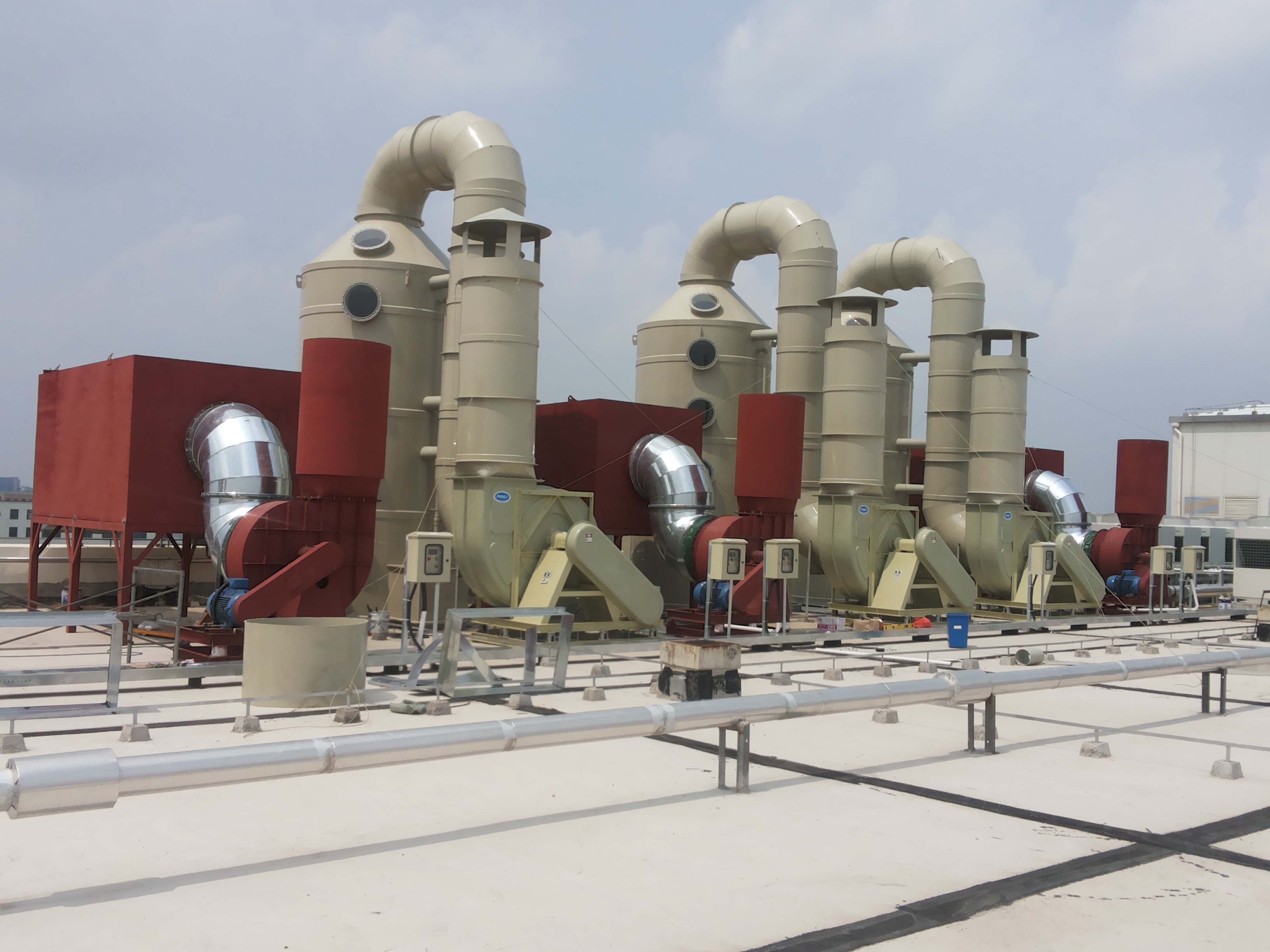 PCB電路板公司--&ldquo;上海美維科技&rdquo;噴淋塔酸霧廢氣處理工程